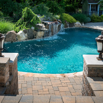Chester NJ 2 Landscape Design & Construction + In Ground Pool / Spa / Waterfall