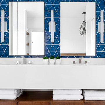 Award Winning Modern Coastal Master Bathroom