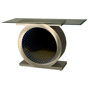 Fashionable And Moder Wood And Mirror Console Contemporary