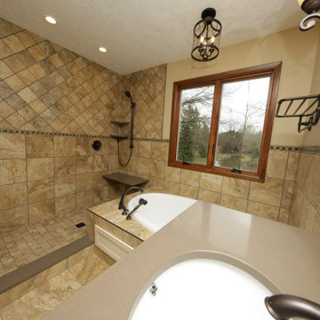 Warm Master Bathroom Retreat