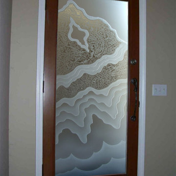 Glass Front Doors - Glass Entry Doors Sandblast Frosted - Rugged Retreat 3D Priv