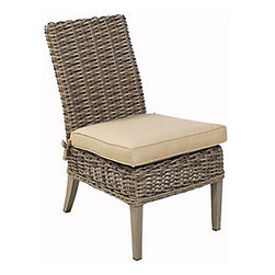 Ebel Laurent Side Chair with Cushion - Outdoor Dining Chairs