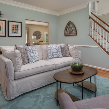 Formal Living with Kid's Work Area