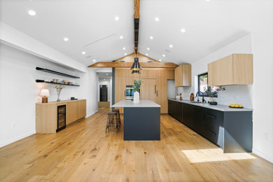 Example of a trendy home design design in San Francisco