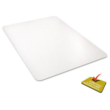 Polycarbonate All Day Use Chair Mat, All Carpet Types, 36"x48" Rectangular Clear