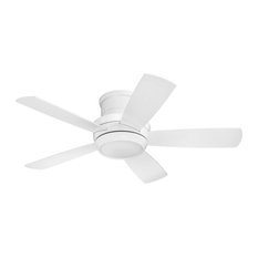 Craftmade Tempo Hugger 44" Ceiling Fan, White, White Blades, White, TMPH44W5