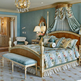 75 Most Popular Victorian Bedroom with Blue Walls Design Ideas for ...