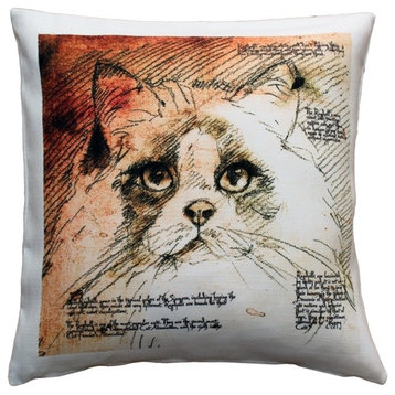 Leonardo's Dogs Ragdoll Cat Pillow
