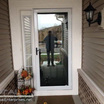 White Andersen Storm Door in Naperville