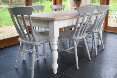 Hand Painted Farmhouse Table and chairs