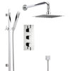 New thermostatic Shower System With Triple Valve, Rain Fixed Head & Handset