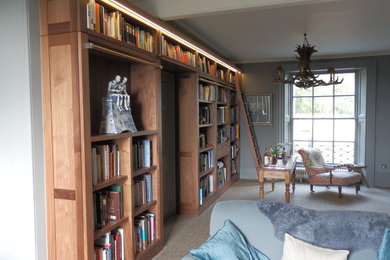 Design ideas for a traditional home office in Gloucestershire.