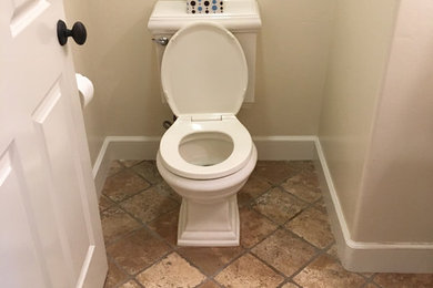 Small elegant powder room photo in San Francisco