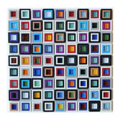 12"x12" Windows Square Glass Mosaic Backsplash Wall Tile