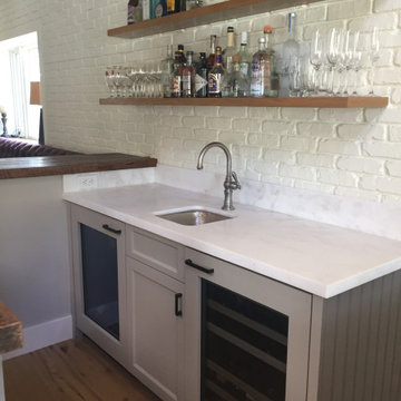 Home Bars featuring Faux Brick