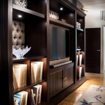 Walnut and Ebony Media Unit