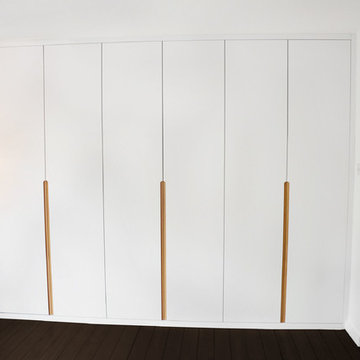 Contemporary Bedroom cupboards with routered handles – Scandi range