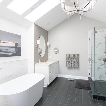 Bright and Neutral Master Bath in West Chester PA