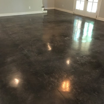 Residential Interior Stained Concrete