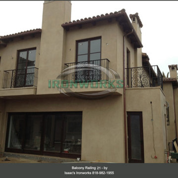 Balcony Railings (Juliet Balcony) Custom Made by Isaac's Ironworks