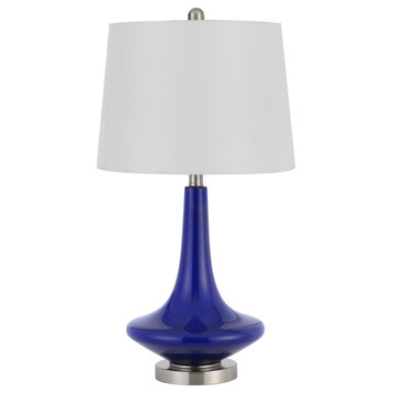 Kleve Two Light Table Lamp, Royal Blue