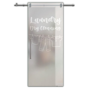 Sliding Glass Door Laundry Sliding Door V2000, 24"x84", Right, Full-Private