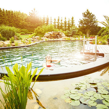 Aqua-Diamante-Pool Eichler Gartenideen