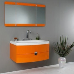 Fresca Energia 36 x 18 Orange Modern Bathroom Vanity FVN5092OR - Bath Products