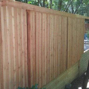 New Raised Deck Standard Board On Board Fence