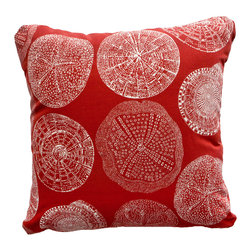 Sand Dollar Lobster Accent Pillow - Decorative Pillows