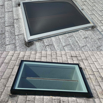 Skylight Replacement Before and After