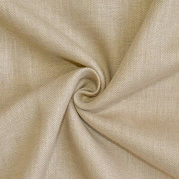 Natural Beige Linen Fabric By The Yard, 11 Yards For Curtain, Dress Wholesale