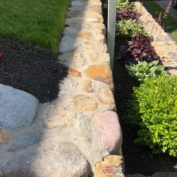 Natural Stone Retaining Wall