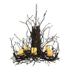 Battery Operated Light Chandeliers Houzz Wish Designs Usa Radiance Non Electric Branch Chandelier Chandeliers
