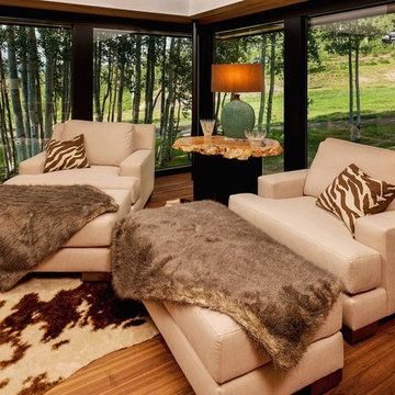 Mountain Industrial Modern Sitting Area