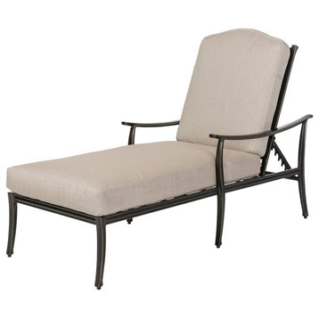 Edge Chaise Lounge, Midnight Gold/Cast Ash