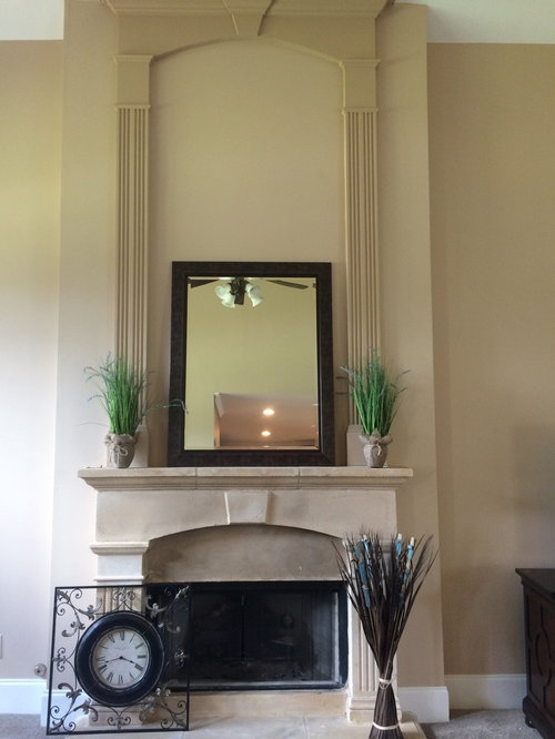 Should Clock Go On Top Of Mirror, How To Hang Over Mantle Mirror