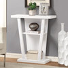 Narrow Accent Table, White