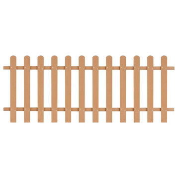 vidaXL Picket Fence Garden Fence Edging Border Fence Panel WPC 78.7"x31.5"