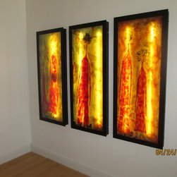 EXOTIC COLORS WALL ART | CUSTOM PAINTING BY GALILEE LIGHTING - Paintings