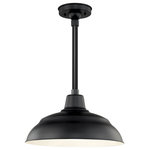 Millennium - Millennium RWHS17-SB One Light Pendant, Satin Black Finish - From the R Series Collection, this warehouse shade (only) is designed for versatility. This product is constructed in metal and is durable. Customize your shade by selecting from a variety of shade finishes. This shade can be converted into a pendant or a wall sconce with the purchase of a separate compatible downrod (stems) or arm (gooseneck) accessory.