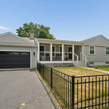 Front porch, sunroom, new siding and pool patio