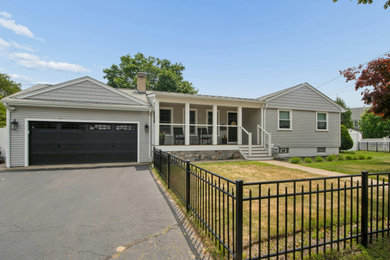 Example of an exterior home design in Boston