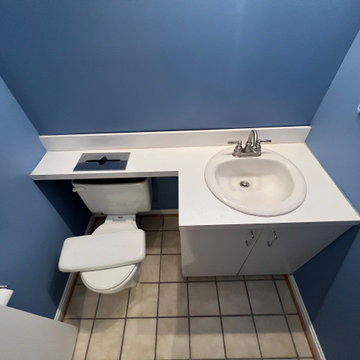 Small Powder Room Remodel in Arlington VA