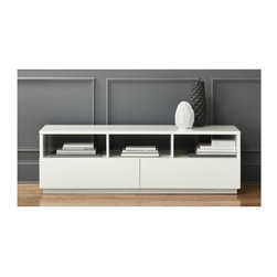 chill white media console | CB2 - Storage And Organization