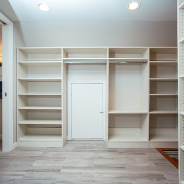 Elegant Master Bathroom & Closet in Previous Attic Space in Alexandria