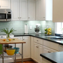 glass tile backsplash