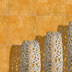 Giallo Honed & Filled Travertine Tiles - Wall And Floor Tile