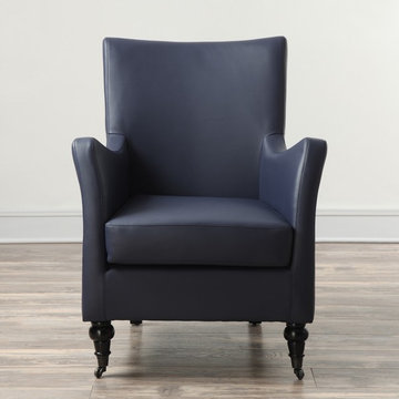 Carlyle Indigo Leather Chair - $460.29