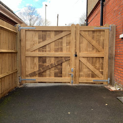a series of timber gates - Home Fencing And Gates